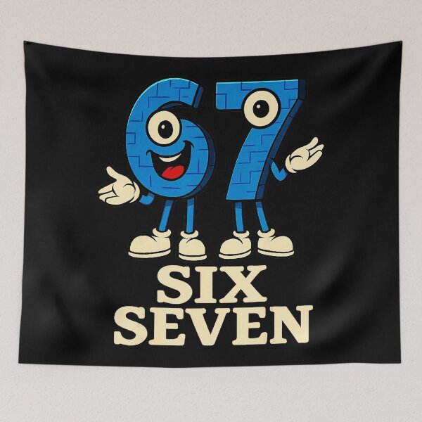 Item preview, 67 Six Seven 67 Funny Italian Brainrot Kids Gaming Meme  designed and sold by gladysenglish.