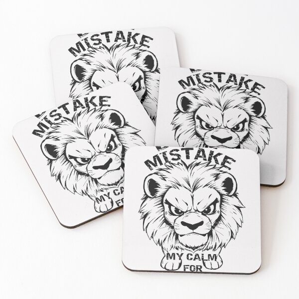 Item preview, Warning Lion - Don't Mistake My Calm For Weakness designed and sold by QuirkySpark.