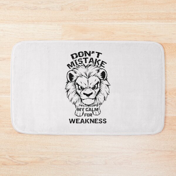 Item preview, Warning Lion - Don't Mistake My Calm For Weakness designed and sold by QuirkySpark.
