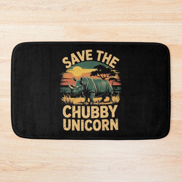 Item preview, Save the Chubby Unicorn Fat Rhino  designed and sold by RuthGAArt.