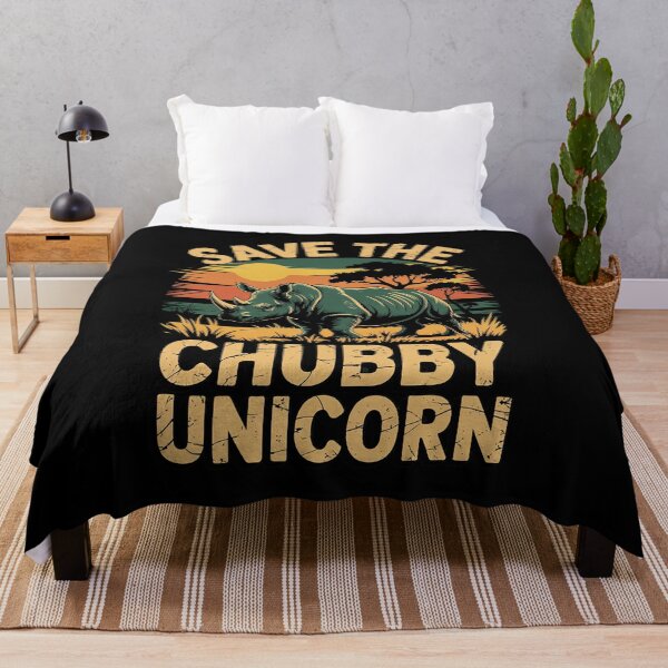 Item preview, Save the Chubby Unicorn Fat Rhino  designed and sold by RuthGAArt.