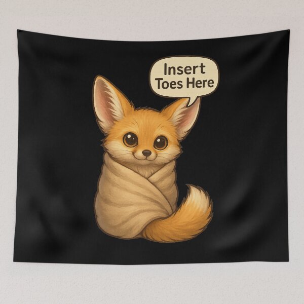 Item preview, Cute Fennec Fox Burrito - Insert Toes Here designed and sold by I AM BRO.