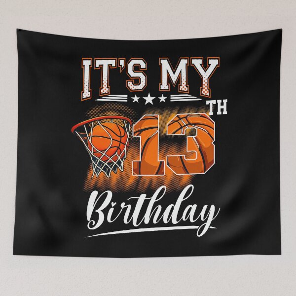 Item preview, It'S My 13Th Birthday Basketball Theme 13 Years Old Birthday designed and sold by TysonLangosh.
