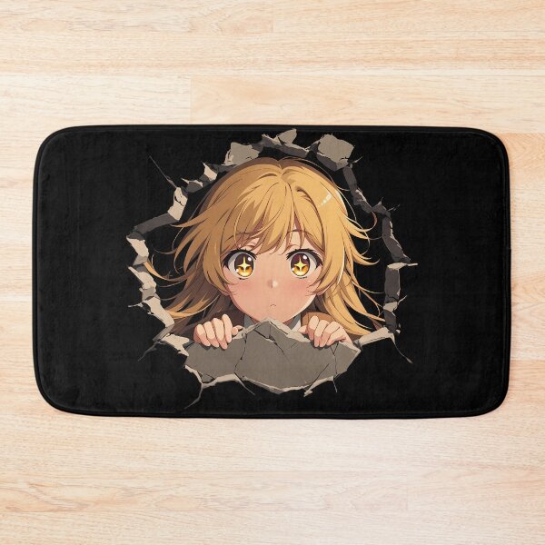 Item preview, Shokuhou Misaki A Certain Scientific Railgun Anime Sweet Peeking Through Cracked Wall designed and sold by TorbenKuhano.