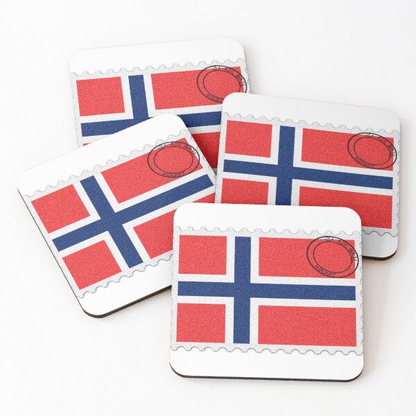 Item preview, Norway National Flag Postage Stamp designed and sold by red-amber65.