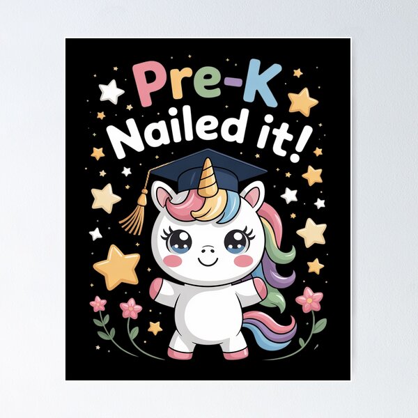 Item preview, Graduation Pre-K Unicorn Nailed It Preschool Girls Grad designed and sold by RuthGAArt.