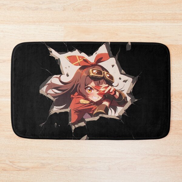 Item preview, Amber Peeking Through Wall Chibi Style From Genshin Impact Game designed and sold by TorbenKuhano.