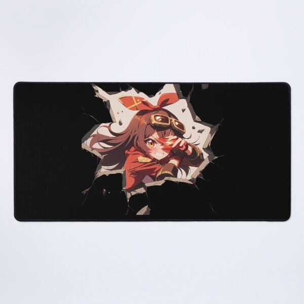 Item preview, Amber Peeking Through Wall Chibi Style From Genshin Impact Game designed and sold by TorbenKuhano.