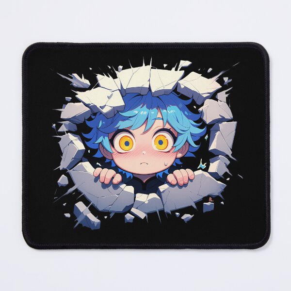 Item preview, Chongyun Peeking Through Wall Chibi Style From Genshin Impact Game designed and sold by TorbenKuhano.