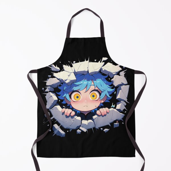 Item preview, Chongyun Peeking Through Wall Chibi Style From Genshin Impact Game designed and sold by TorbenKuhano.