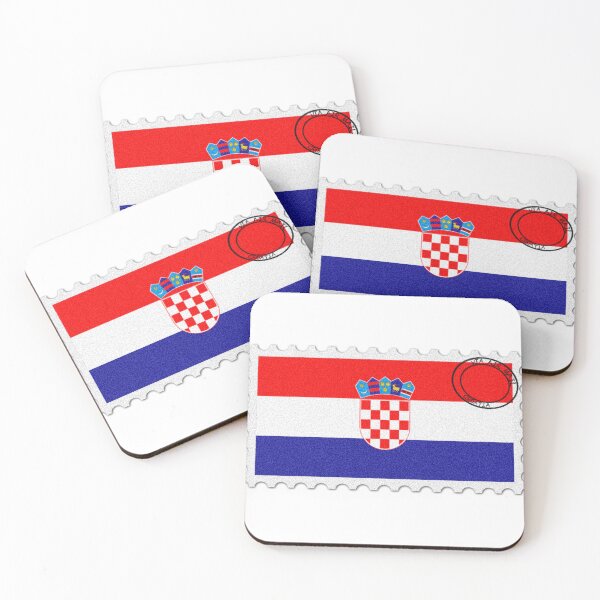 Item preview, Croatia National Flag Postage Stamp designed and sold by red-amber65.