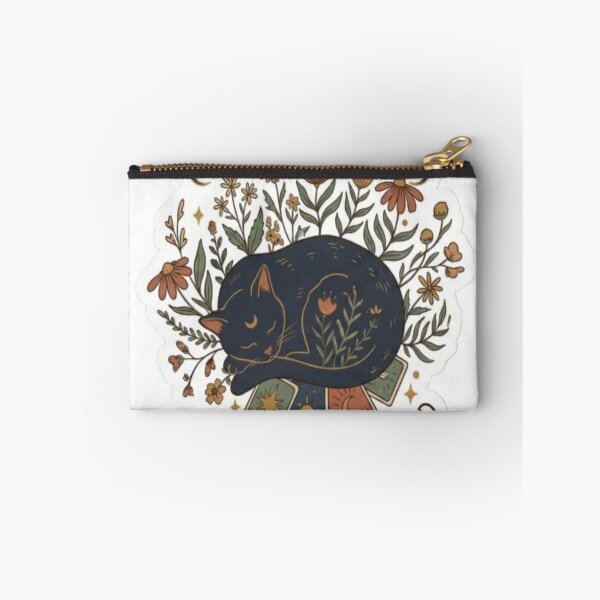 Item preview, Stay Wild Moon Child – Mystic Cat & Floral Tarot Design designed and sold by MoDiga.