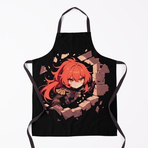 Item preview, Diluc Peeking Through Wall Chibi Style From Genshin Impact Game designed and sold by TorbenKuhano.