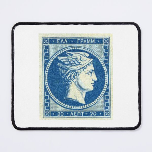 Item preview, Vintage Blue Greek Postage Stamp designed and sold by red-amber65.