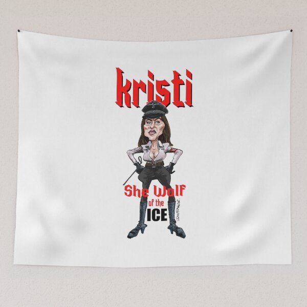 Item preview, Kristi Noem She Wolf of ICE designed and sold by IanBakerToons.