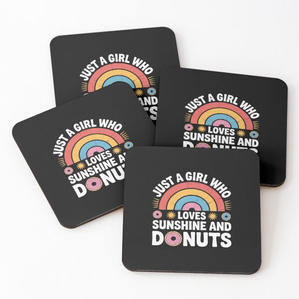 Item preview, Just A Girl Who Loves Sunshine And Donuts Donut Lovers  designed and sold by KonstanKoraner.