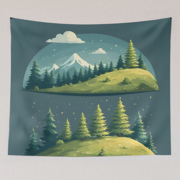 Item preview, Dreamlike forest landscape in three sequences designed and sold by Mianku | Für das Leben.