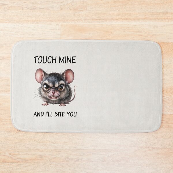 Item preview, Grumpy Mouse, Touch Mine and I Will Bite You designed and sold by QuirkySpark.