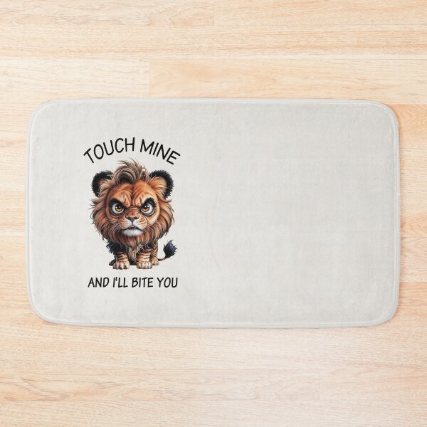 Item preview, Grumpy Lion, Touch Mine and I Will Bite You designed and sold by QuirkySpark.