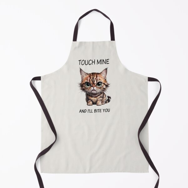 Item preview, Grumpy Ginger Cat, Touch Mine and I Will Bite You designed and sold by QuirkySpark.