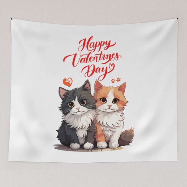 Item preview, Happy Valentine's day _ cats For Men Women designed and sold by BrynleeLam.