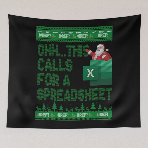 Item preview, Oh This Spreadsheet Fashion Calls Classic For Nerd Funny Holiday Christmas designed and sold by JasonCorvar.