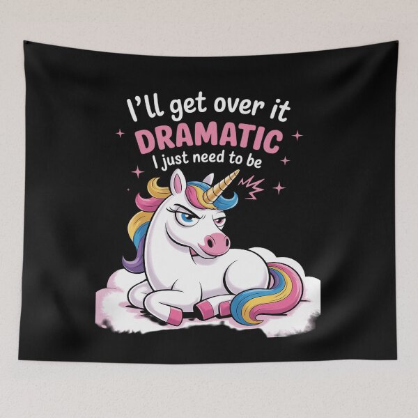 Item preview, I'll Get Over It - Rainbow Unicorn Magical Animal designed and sold by RuthGAArt.