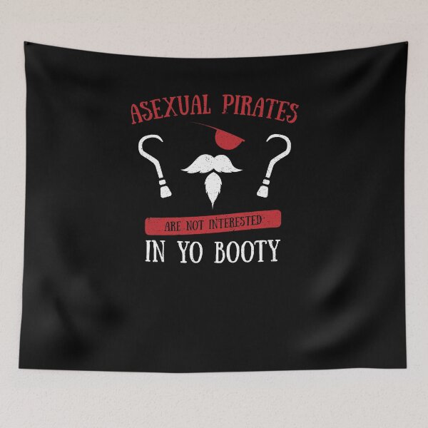 Item preview, Funny Asexual Pirates Booty LGBT LGBTQ Ace Aromantic T-Shirt designed and sold by LookTwice.
