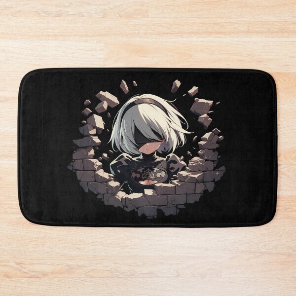 Item preview, B 2B Peeking Through Wall Nier Automata Game Girl Kawaii designed and sold by TorbenKuhano.
