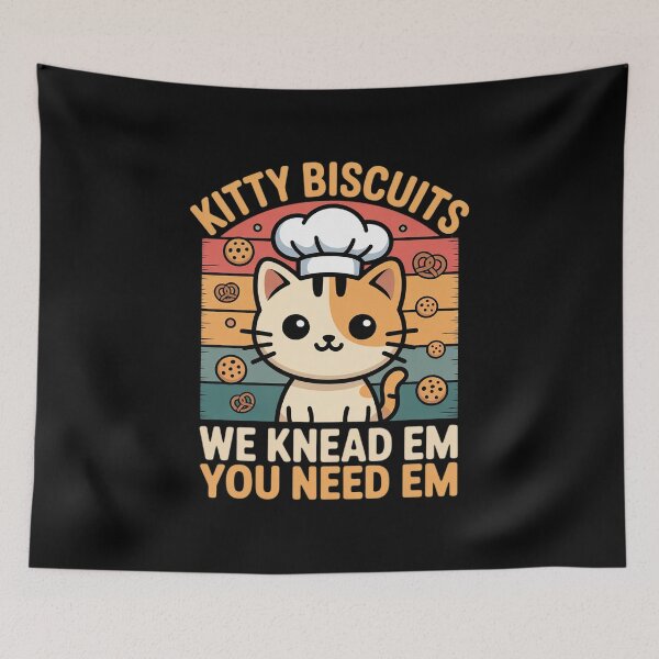 Item preview, Kitty Biscuits We Knead Em You Need Em Baking Cat Lover  designed and sold by KonstanKoraner.