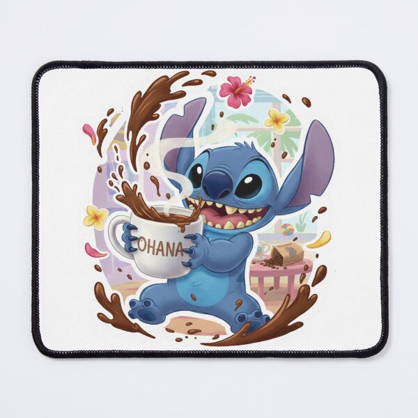 Item preview, Official Fan Art: Stitch's Coffee Chaos | Lilo and Stitch Disney Licensed Fun designed and sold by Wild-Rose-.