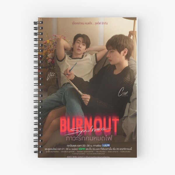 Item preview, Burnout Syndrome BL Series gmmtv poster OffGun Boys Love yaoi off jumpol gun atthaphan gmmbl thai drama lakorn lgbtq not me designed and sold by Kpop-Noona.