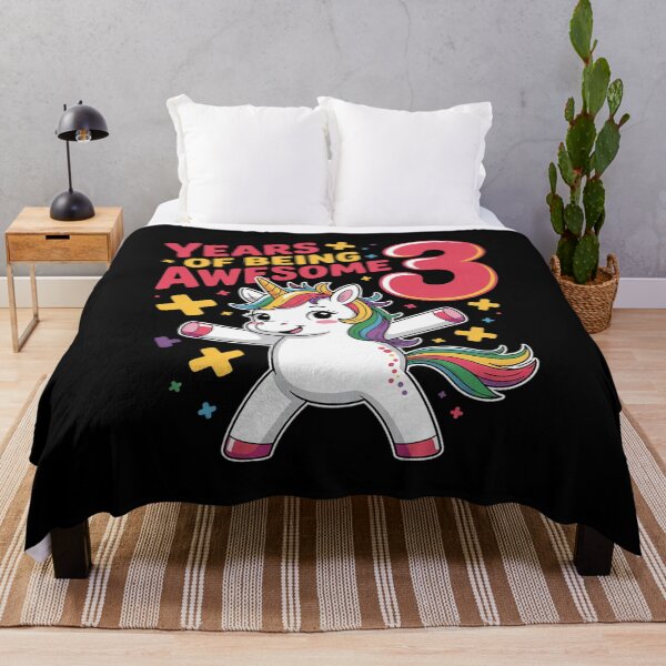 Item preview, Kids 3 Years Of Being Awesome Unicorn Dab 3rd Birthday Girls Kids designed and sold by RsFilsingerArt.