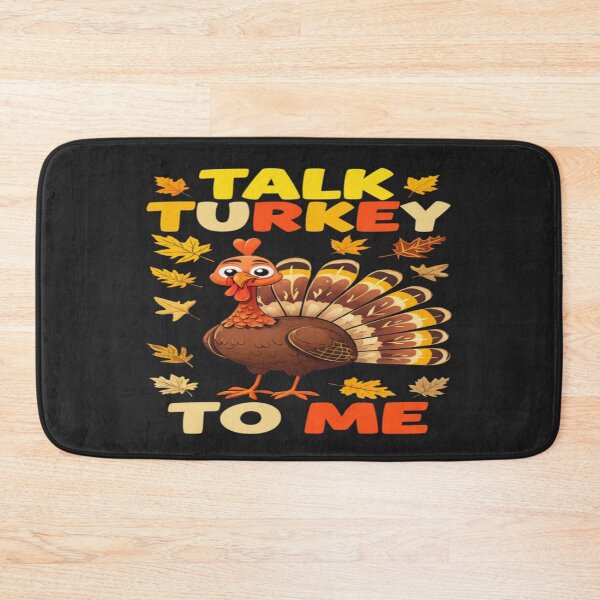 Item preview, Funny Thanksgiving Turkey Quote – Talk Turkey to Me – Autumn Humor Gift Idea designed and sold by Bright Nest Studio.