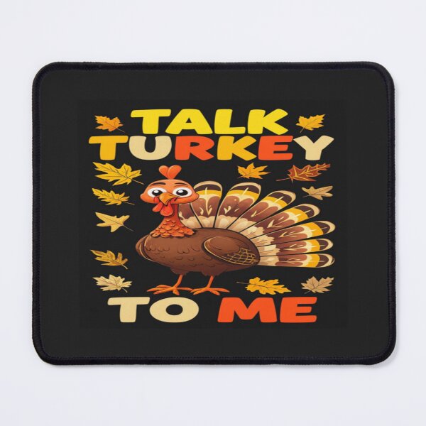 Item preview, Funny Thanksgiving Turkey Quote – Talk Turkey to Me – Autumn Humor Gift Idea designed and sold by Bright Nest Studio.