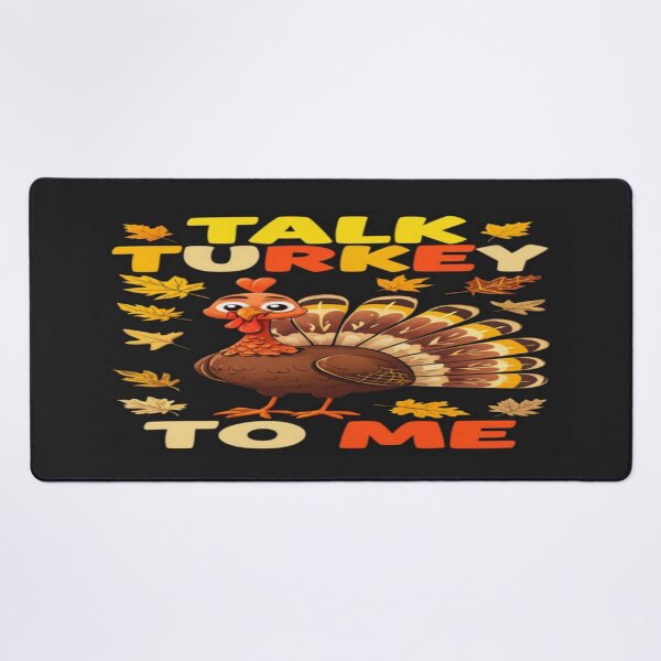 Item preview, Funny Thanksgiving Turkey Quote – Talk Turkey to Me – Autumn Humor Gift Idea designed and sold by Bright Nest Studio.