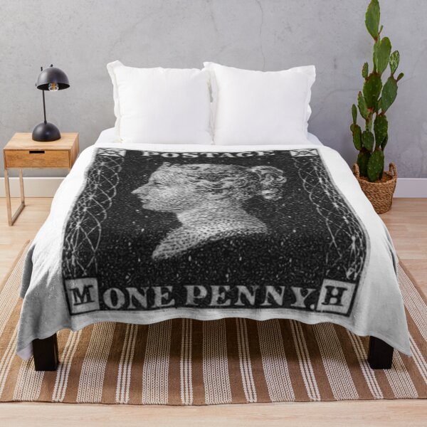 Item preview, Rare Vintage One Penny Black Postage Stamp designed and sold by red-amber65.
