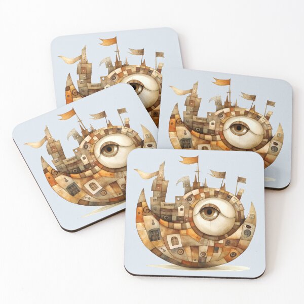 Item preview, Steampunk Mechanical Floating Castle designed and sold by CharlottePlaceArt.