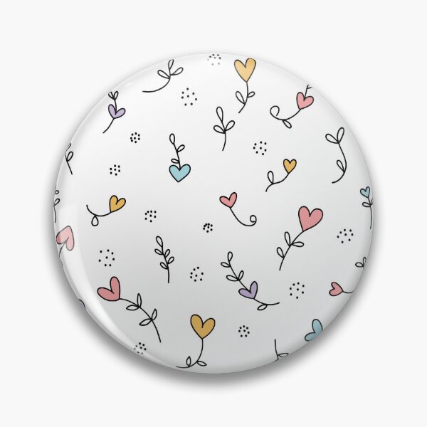 Item preview, A charming seamless pattern featuring whimsical heart-shaped flowers designed and sold by DLORA DESIGN  .