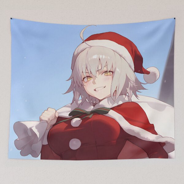 Item preview, Cheerful Jeanne D Arc Alter Fate Grand Order Anime Girl Christmas Holiday Spirit designed and sold by TorbenKuhano.