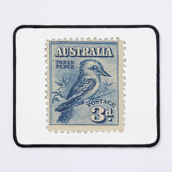 Item preview, Australia Three Pence Blue Postage Stamp designed and sold by red-amber65.