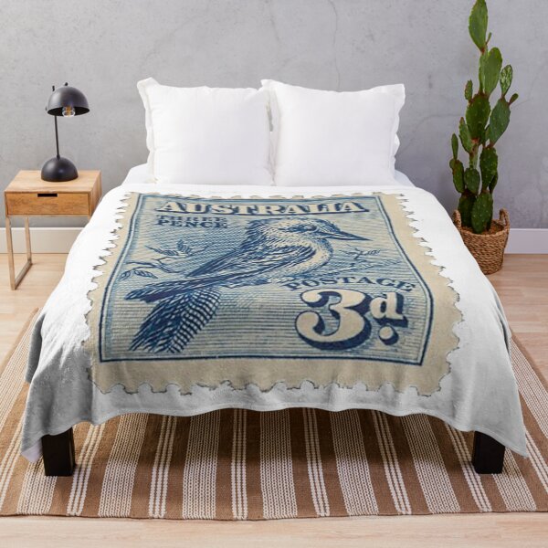 Item preview, Australia Three Pence Blue Postage Stamp designed and sold by red-amber65.