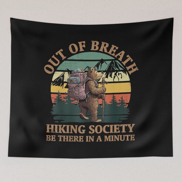 Item preview, Out of Breath Hiking Bear T-Shirt designed and sold by LashondaGreen89.