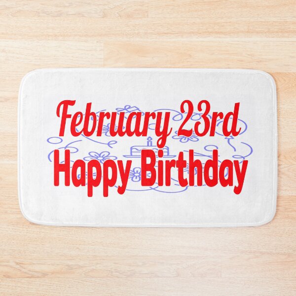 Item preview, February 23rd, Happy birthday  designed and sold by Sujinthaiart.