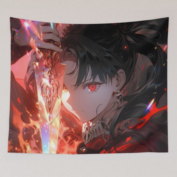 Item preview, Archer Ishtar Fate Grand Order Anime Girl Red Fiery Intense Strong designed and sold by TorbenKuhano.