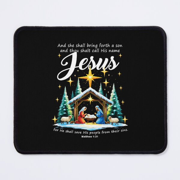Item preview, And Thou Shalt Call His Name Jesus Nativity Christmas designed and sold by JEFDodsonArt.