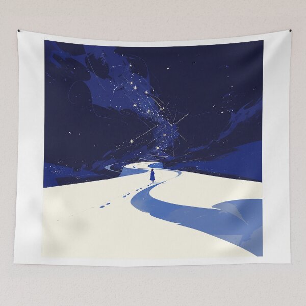 Item preview, Starlit Path Under Midnight Sky designed and sold by Christian Weiss.