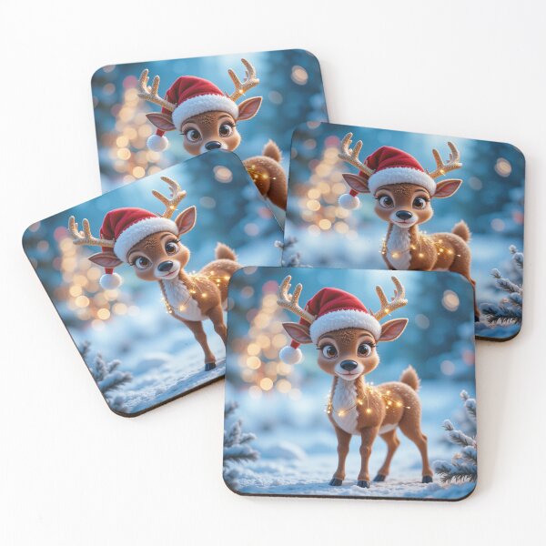 Item preview, Cute Festive Reindeer – Magical Winter Holiday Illustration designed and sold by PixelVibe782.