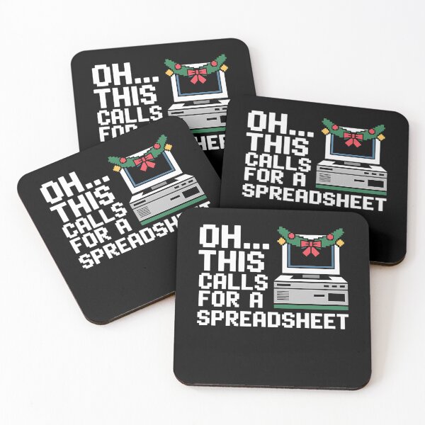 Item preview, Funny Classic Oh Spreadsheet Fashion This For Holiday Calls Nerd Christmas designed and sold by JasonCorvar.