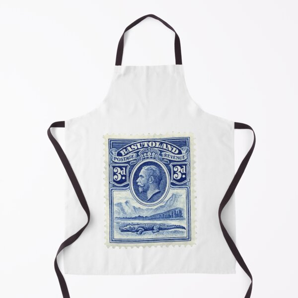 Item preview, Basutoland Vintage Blue Postage Stamp designed and sold by red-amber65.